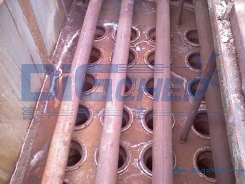 凈氣室進水引起銹蝕